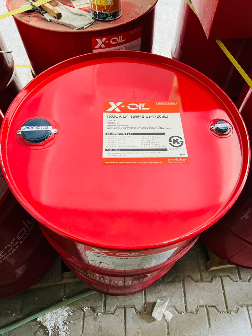Truck Engine Oil D4 15W-40 CI-4 – 208 Liters Drum | Heavy Duty Diesel Engine Oil