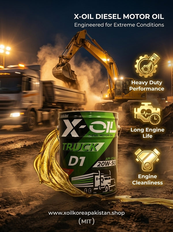 X-OIL Truck D1 Diesel Motor Oil 20W-50 API CF-4 – Heavy Duty Engine Oil for Trucks (20L)