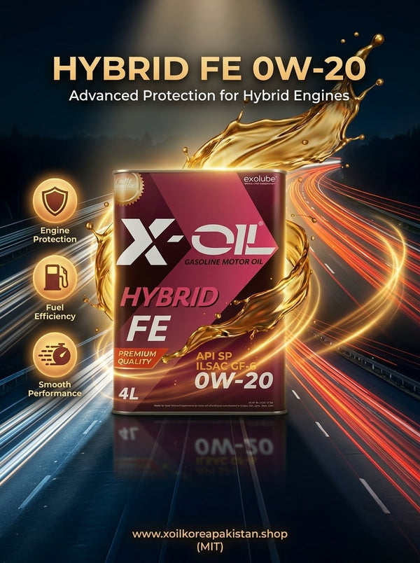 X-OIL Hybrid FE 0W-20 Gasoline Engine Oil (4L) – API SP ILSAC GF-6 Premium Motor Oil