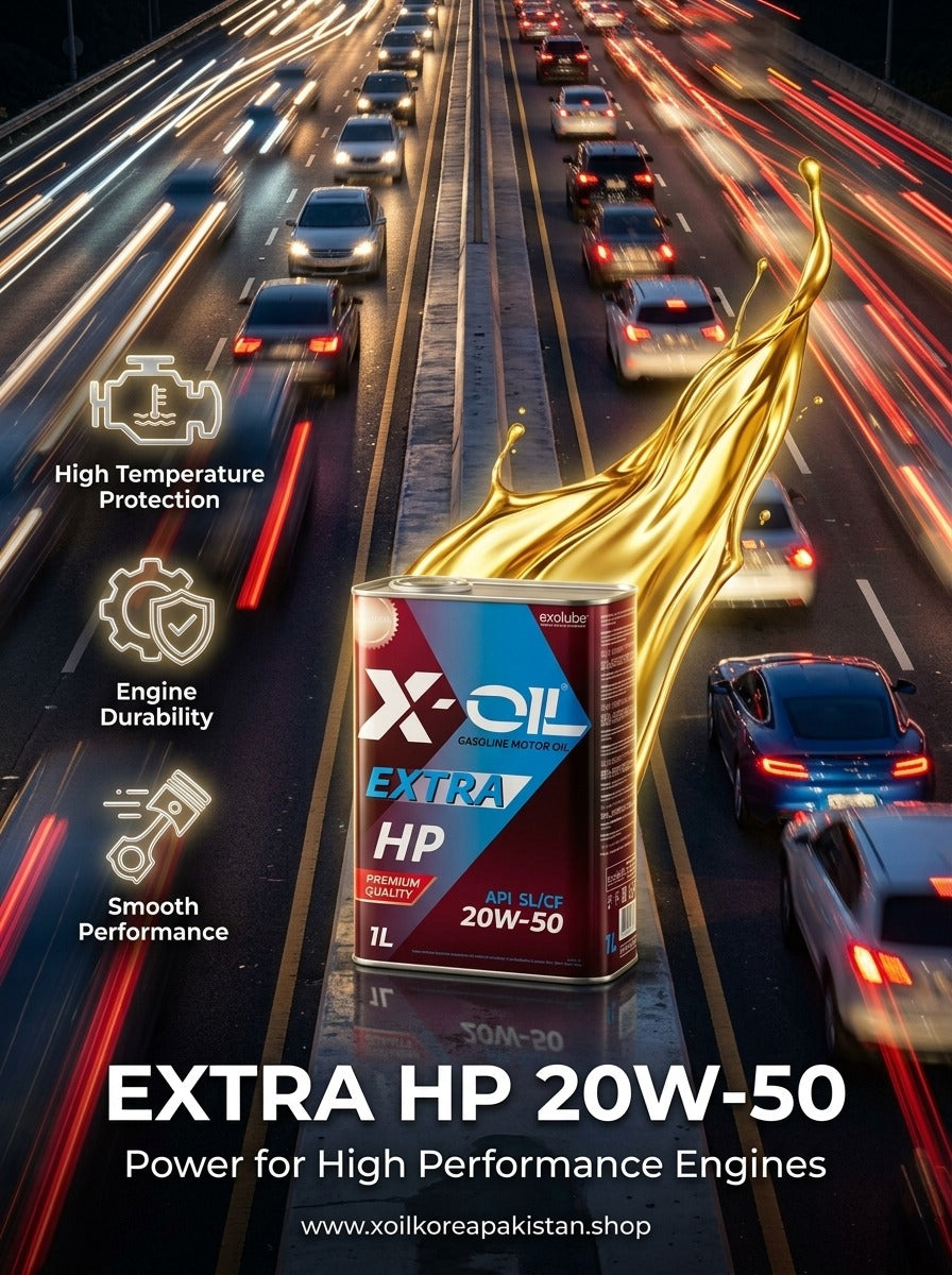 X-OIL Extra HP 20W-50 Gasoline Engine Oil (4L) – API SL/CF Premium Motor Oil