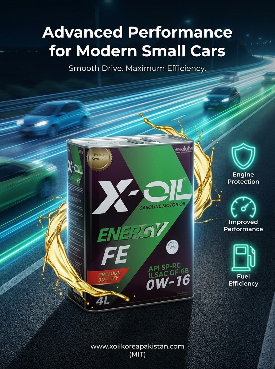 X-OIL Energy FE 0W-16 Gasoline Engine Oil API SP-RC ILSAC GF-6B – Fuel Efficient Premium Motor Oil (4L)