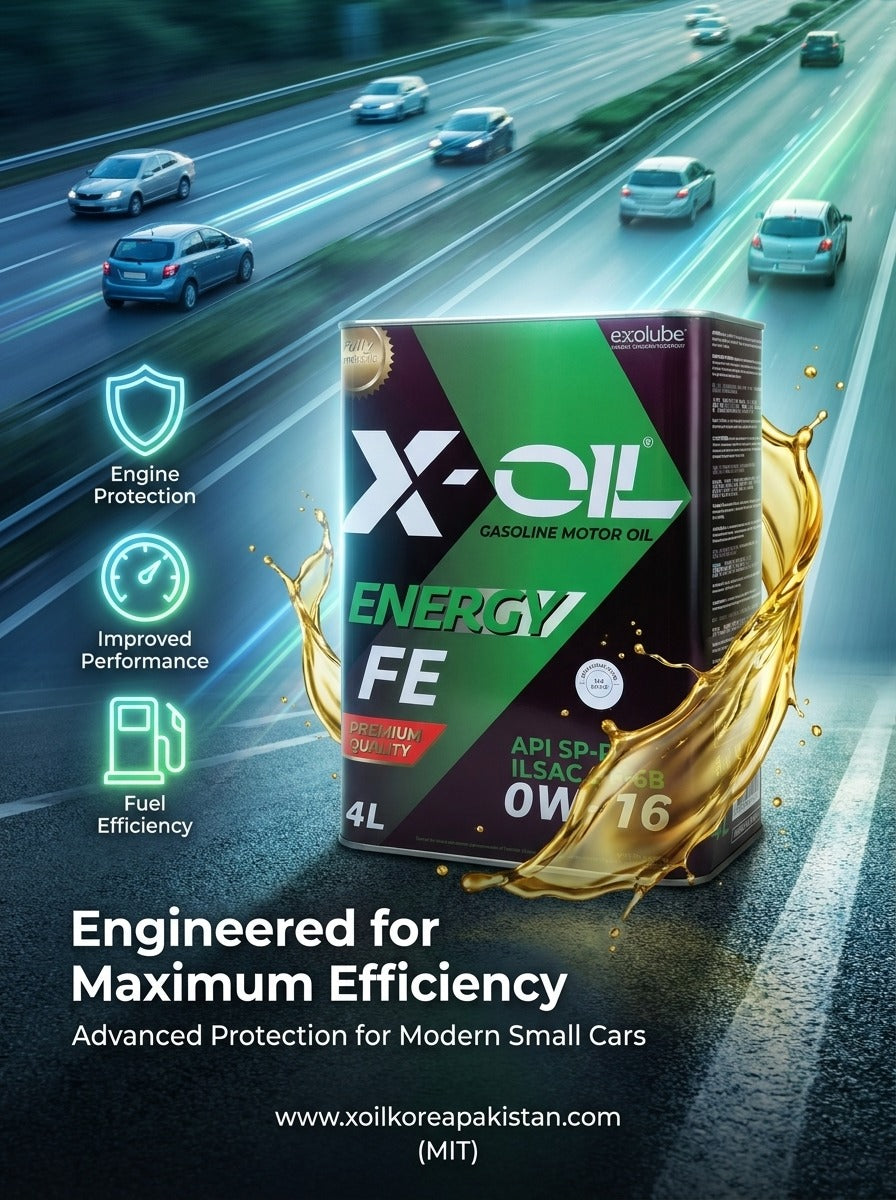 X-OIL Energy FE 0W-16 Gasoline Engine Oil API SP-RC ILSAC GF-6B – Fuel Efficient Premium Motor Oil (4L)