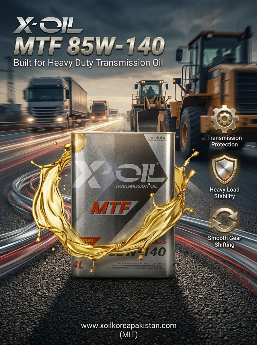 X-OIL MTF 85W-140 Transmission Oil API GL-5 – High Performance Gear & Differential Lubricant (1L / 4L)