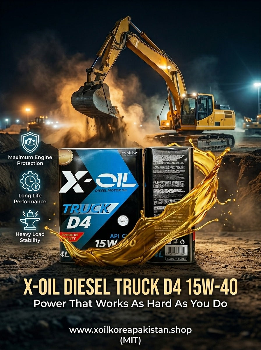 X-OIL Truck D4 Diesel Engine Oil 15W-40 (4L) – API CI-4 Premium Heavy Duty Motor Oil