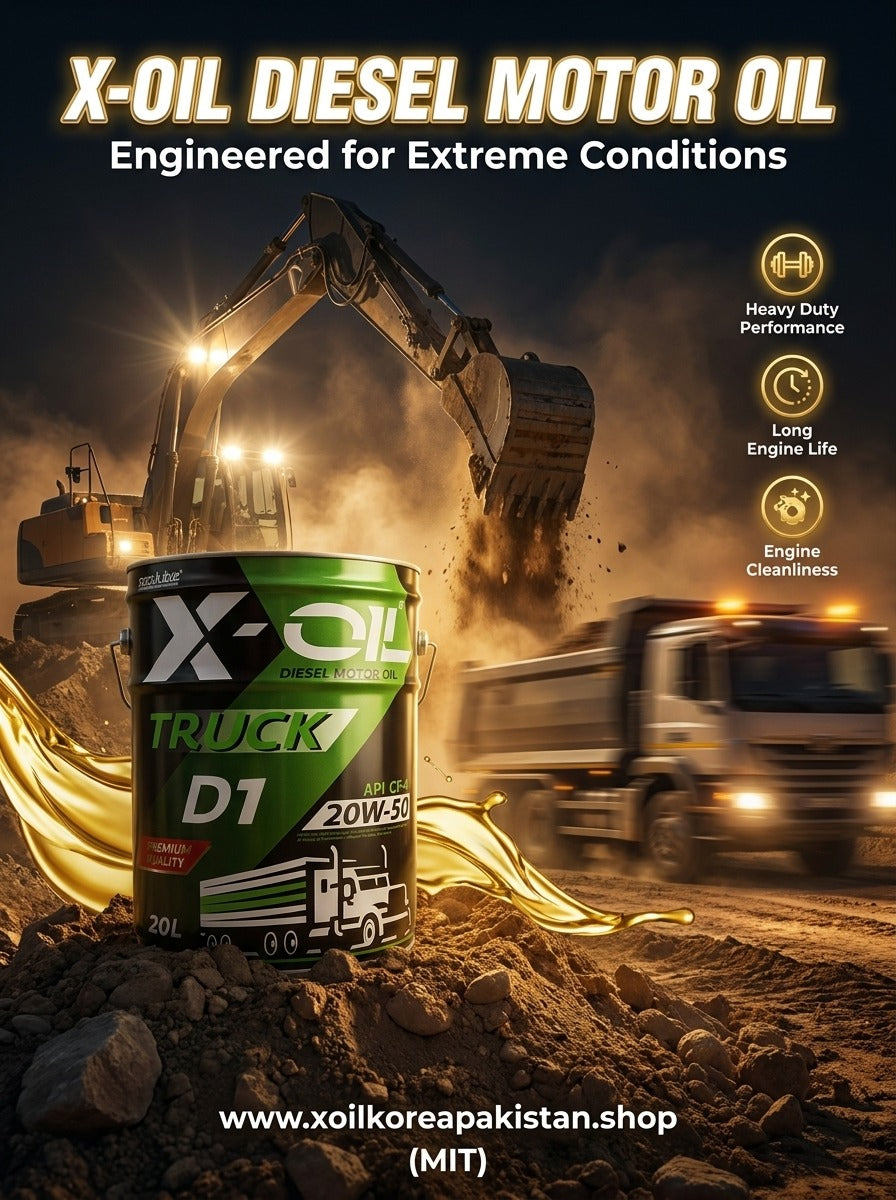 X-OIL Truck D1 Diesel Motor Oil 20W-50 API CF-4 – Heavy Duty Engine Oil for Trucks (20L)
