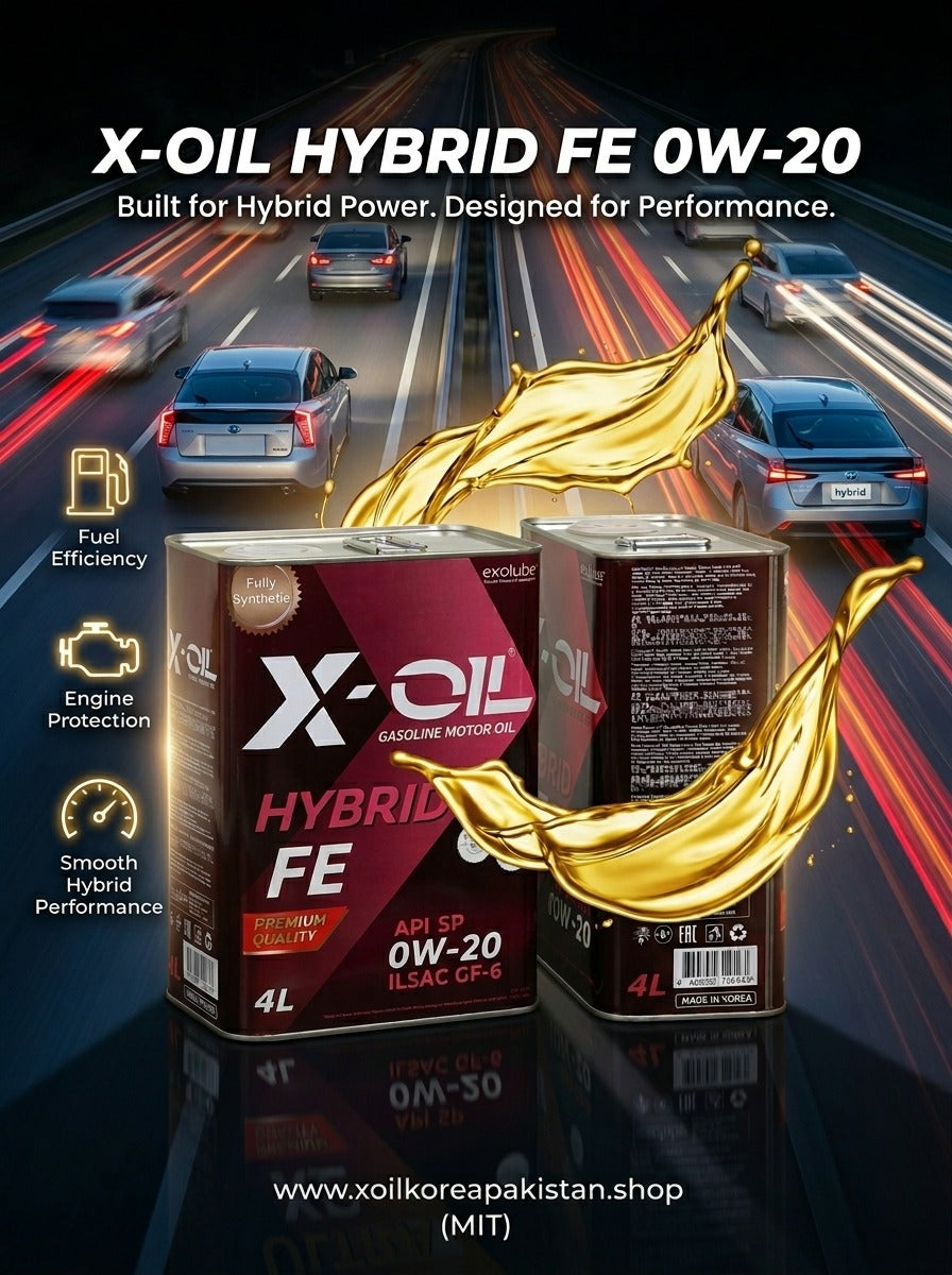 X-OIL Hybrid FE 0W-20 Gasoline Engine Oil (4L) – API SP ILSAC GF-6 Premium Motor Oil