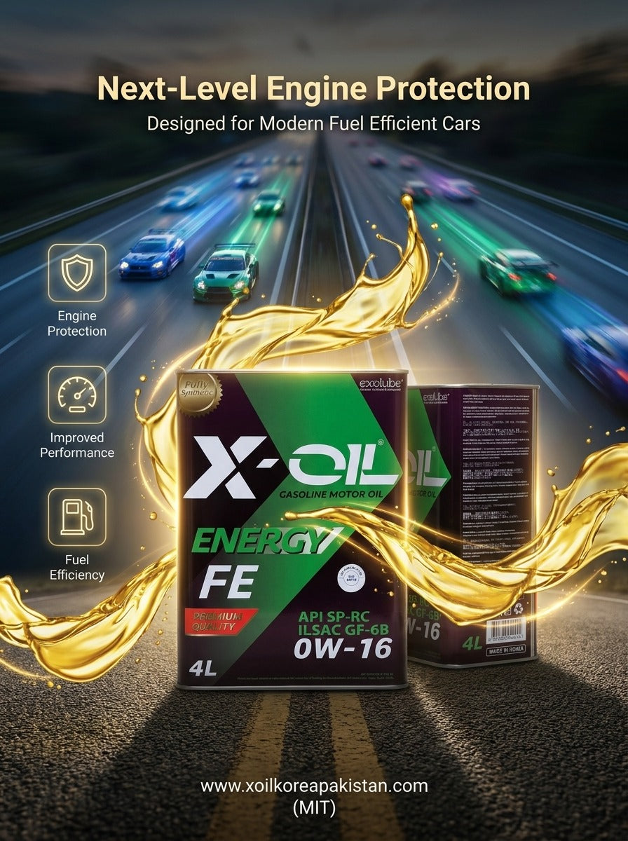 X-OIL Energy FE 0W-16 Gasoline Engine Oil API SP-RC ILSAC GF-6B – Fuel Efficient Premium Motor Oil (4L)